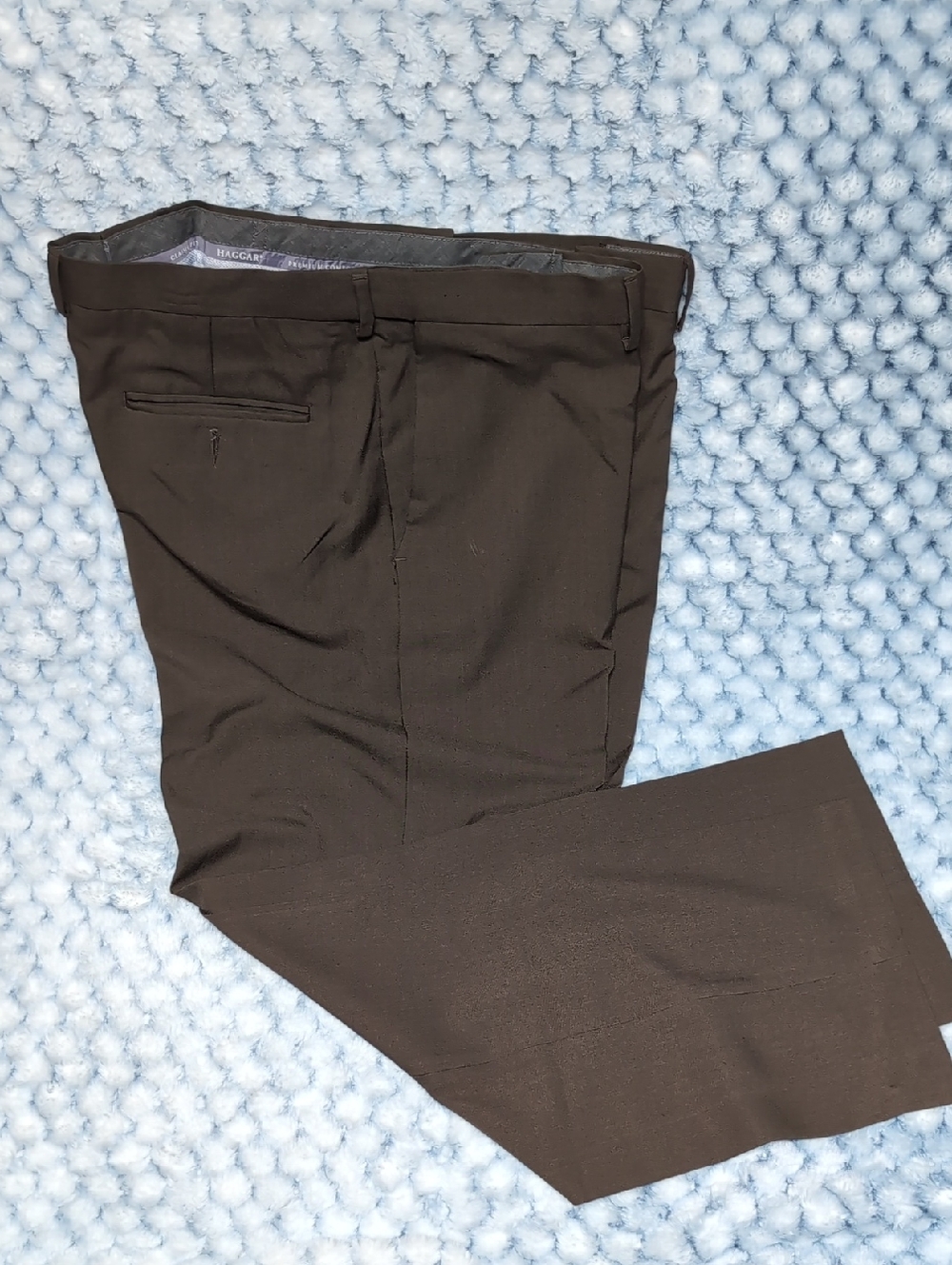 Haggar Men's Dark Brown Dress Pants